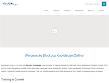 Tablet Screenshot of blackboxknowledge.com